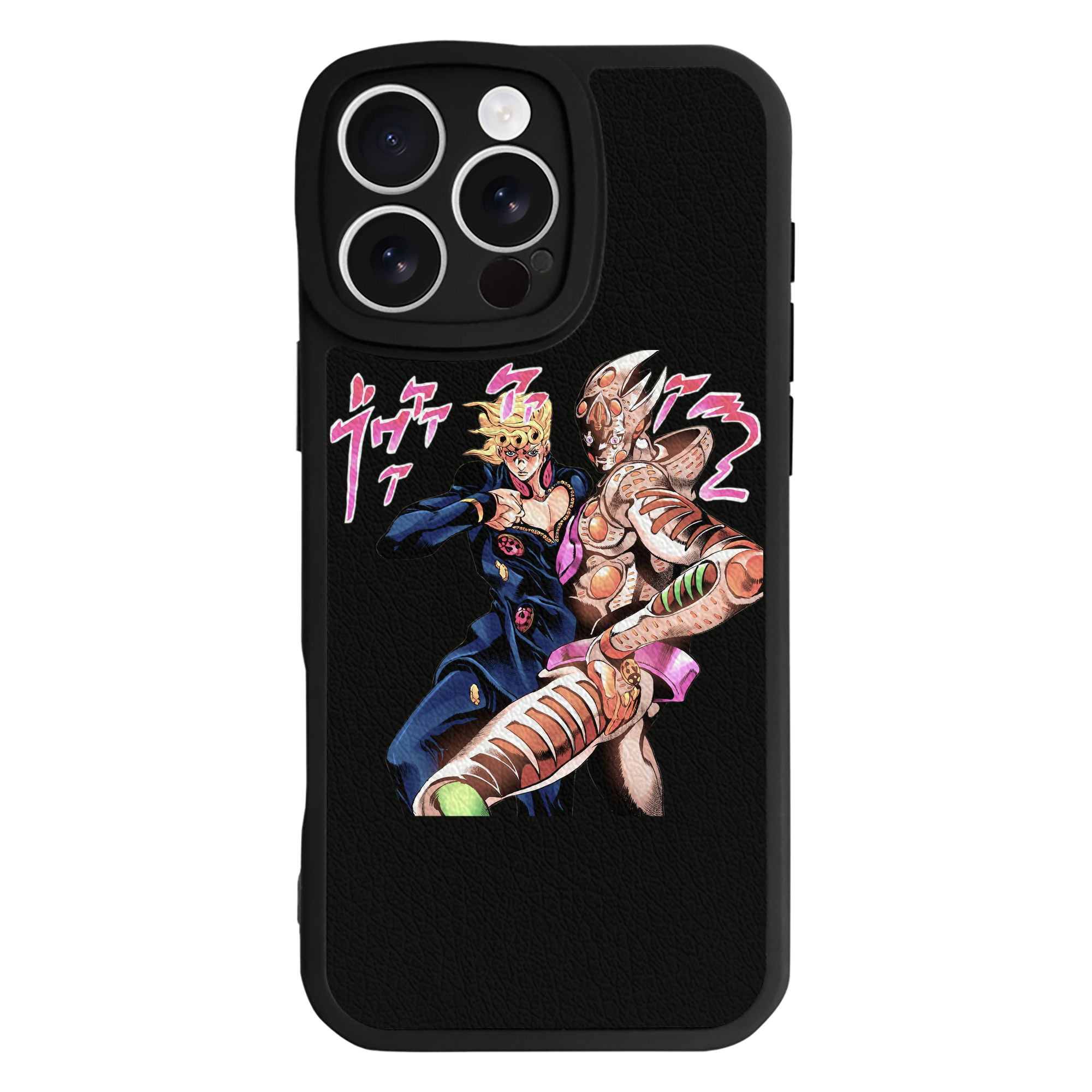 （画像用） ジョジョの奇妙な冒険 ジョルノ?ジョバァーナ JoJo's Bizarre Adventure Giorno Giovanna 【iPhone 16シリーズ対応】シリコンスマホケース（レザー調） 材質：シリコン